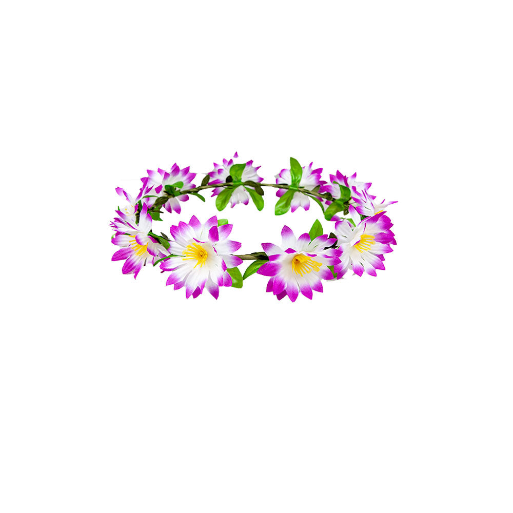 Flower Headband - Purple (min12) **NEW**