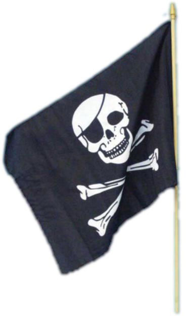 Pirate Flag, 45x30cm / 18inx12in, Black
