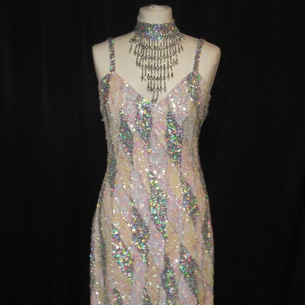 Showgirl (White and Silver) (£60.00 HIRE ONLY)