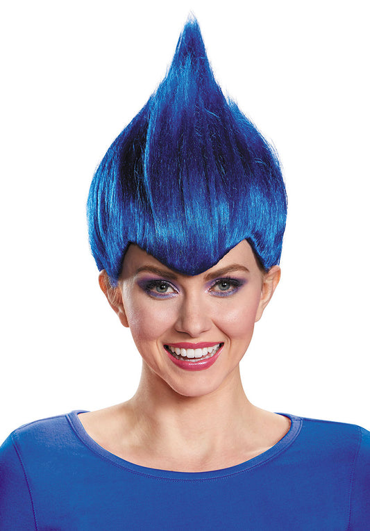 Dark Blue Troll Wacky Wig Adult