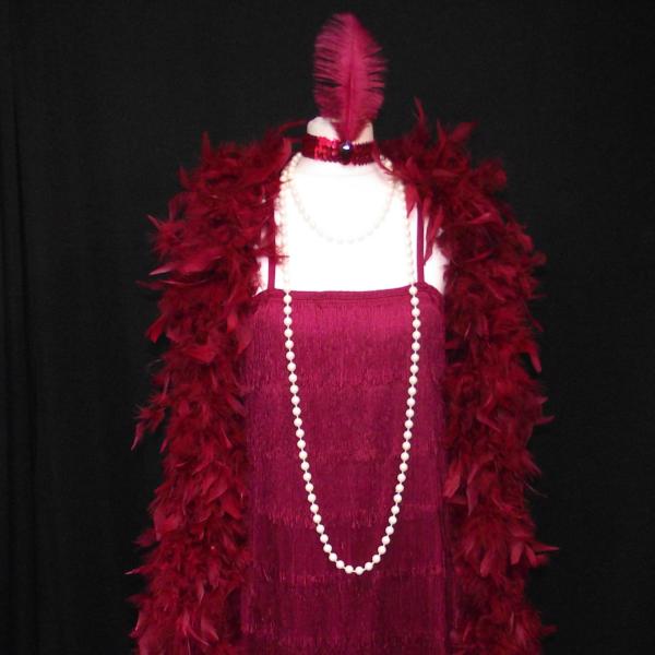 1920s Flapper Girl (Burgundy)(£40.00 HIRE ONLY)