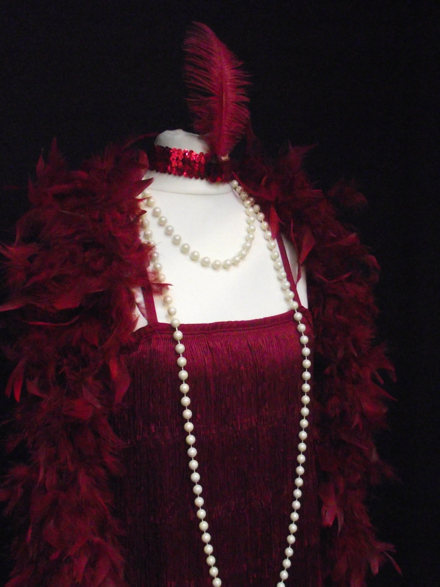 1920s Flapper Girl (Burgundy)(£40.00 HIRE ONLY)