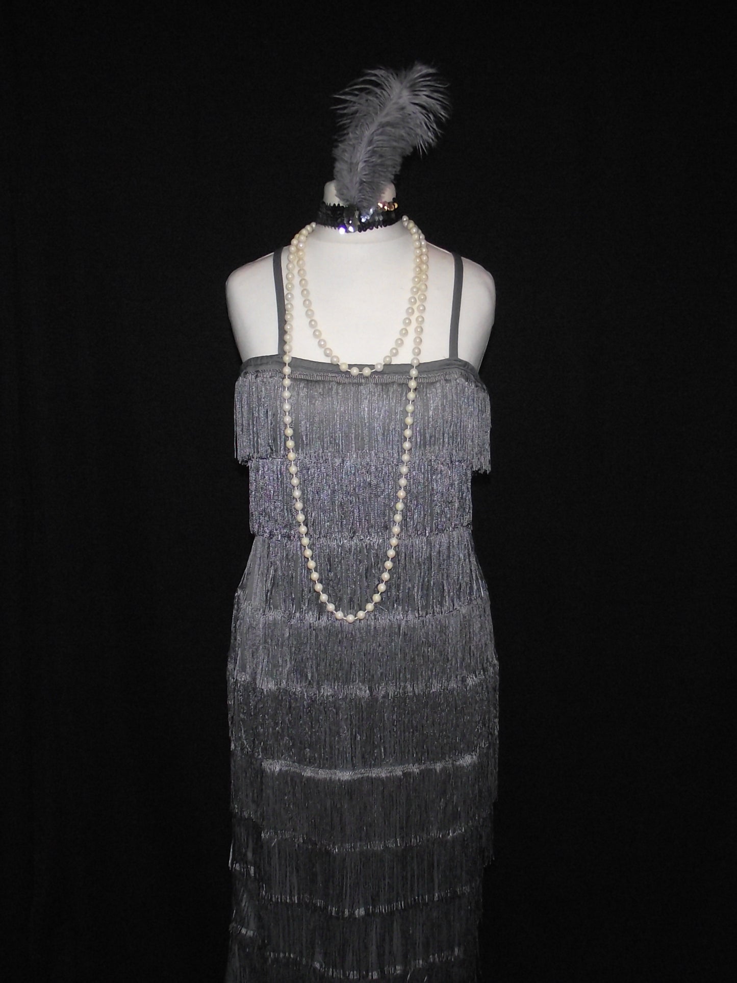 1920s Flapper Girl (Grey Silver)(£40.00 HIRE ONLY)
