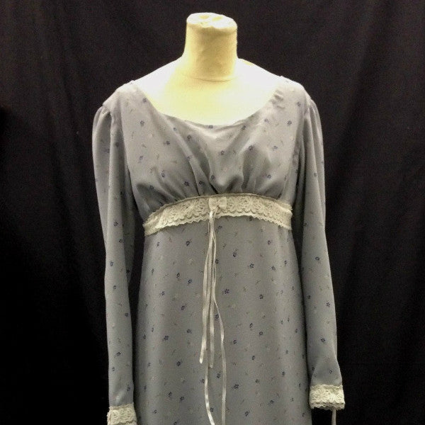 Grey EMpire Line Regency Dress