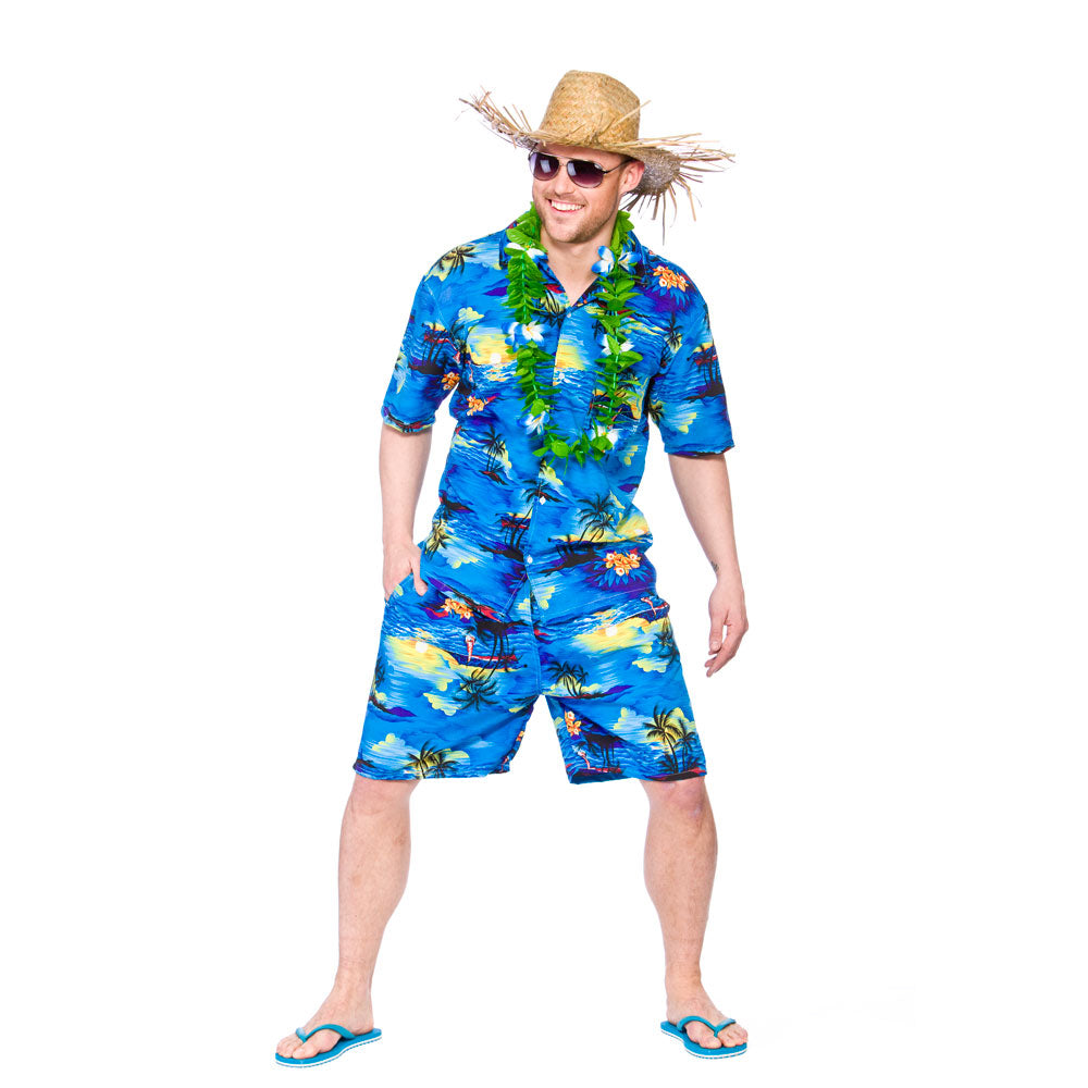 Hawaii Party Guy - Blue Palm