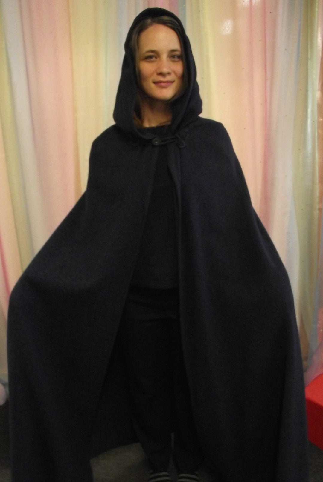 DARK HOODED CAPE (HIRE ONLY)