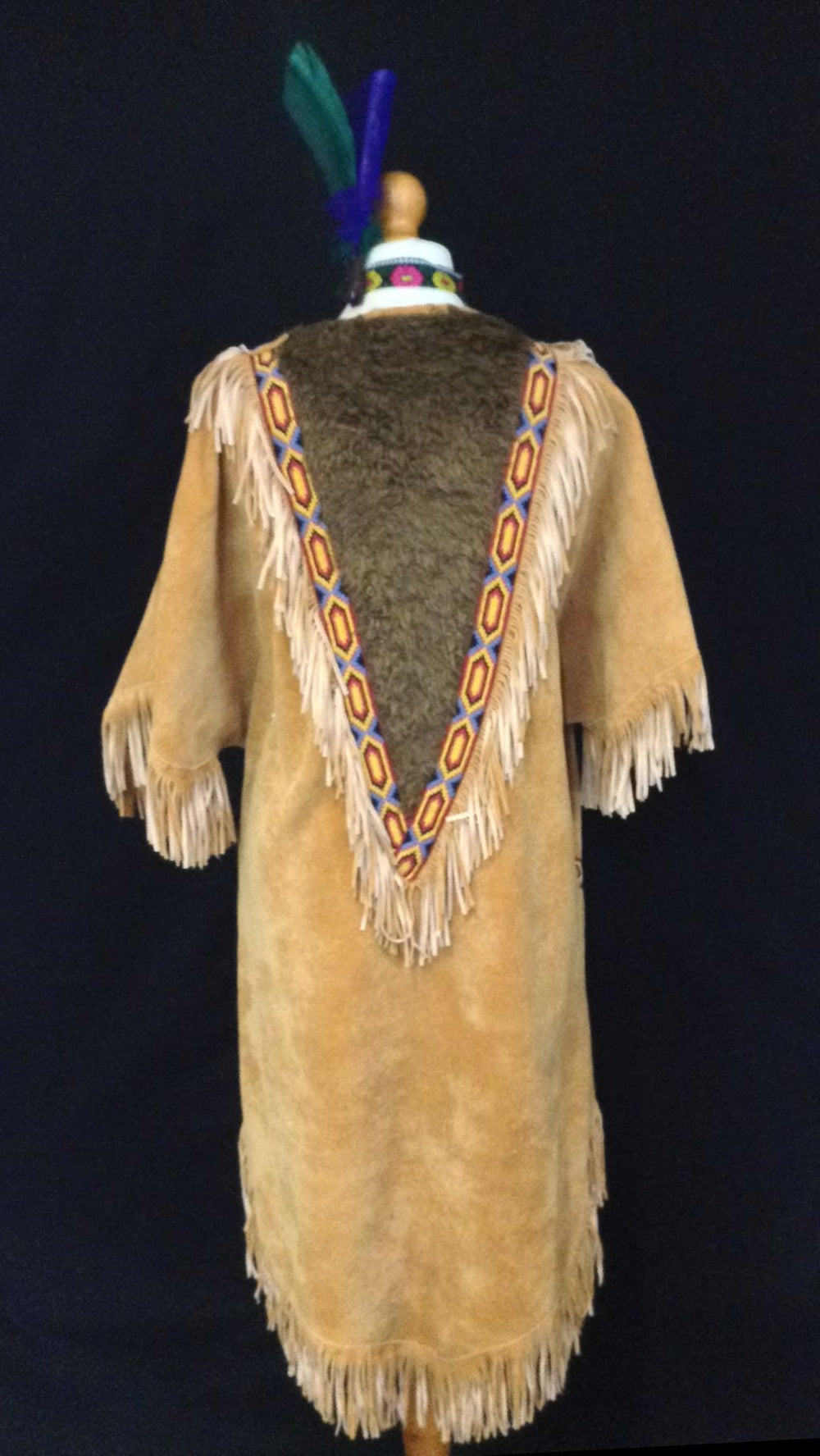 INDIAN SQUAW WITH FUR BCK