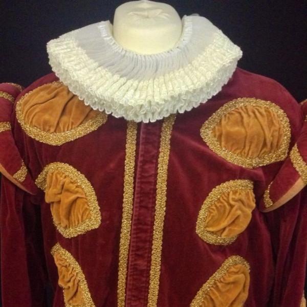 Tudor Man (Burgundy & Gold) (£60.00 HIRE ONLY)