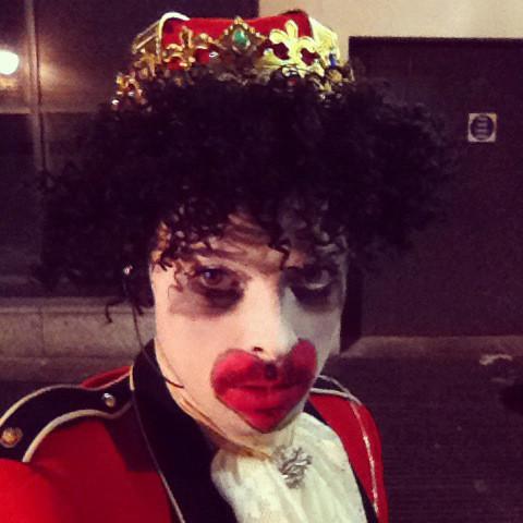 King of Hearts full face painted (HIRE ONLY)