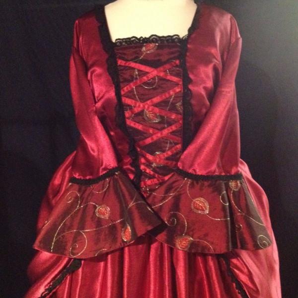 18th Century Dress in Rich Red (HIRE ONLY)