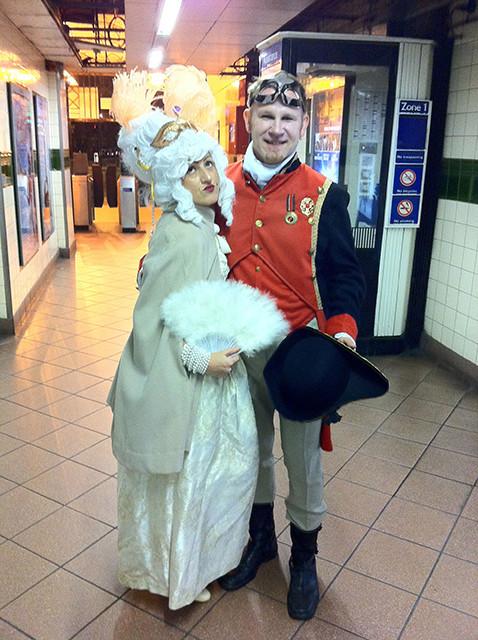 Marie Antoinette & Lord Nelson arriving (HIRE ONLY)