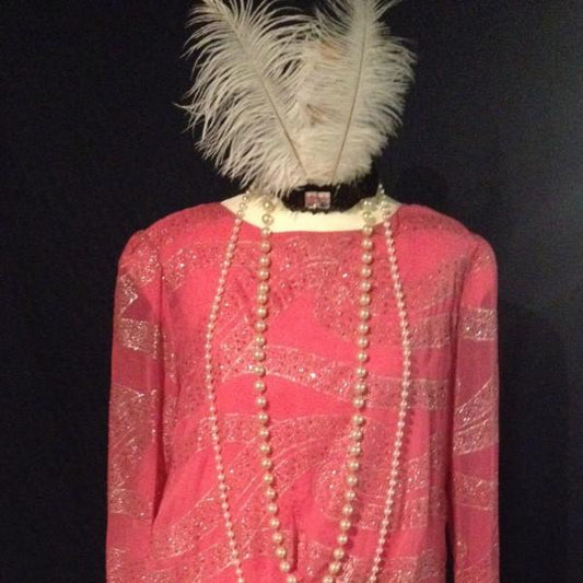 1920s Pretty In Pink Dress (£45.00 HIRE ONLY)