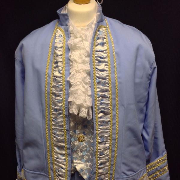 18th Century Court Gent in Pale Blue (£60.00 HIRE ONLY)