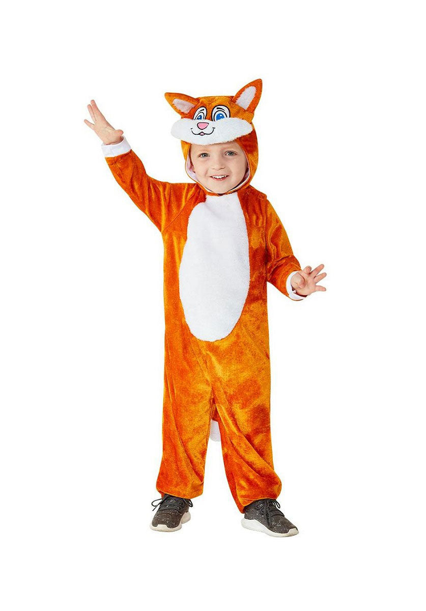 Toddler Cat Costume, Orange