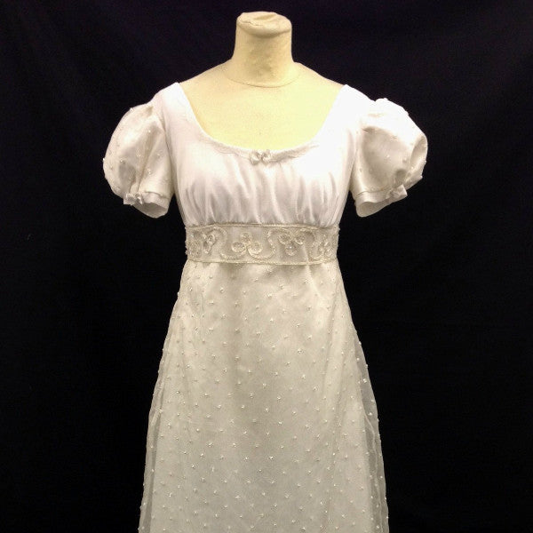 White Regency Dress
