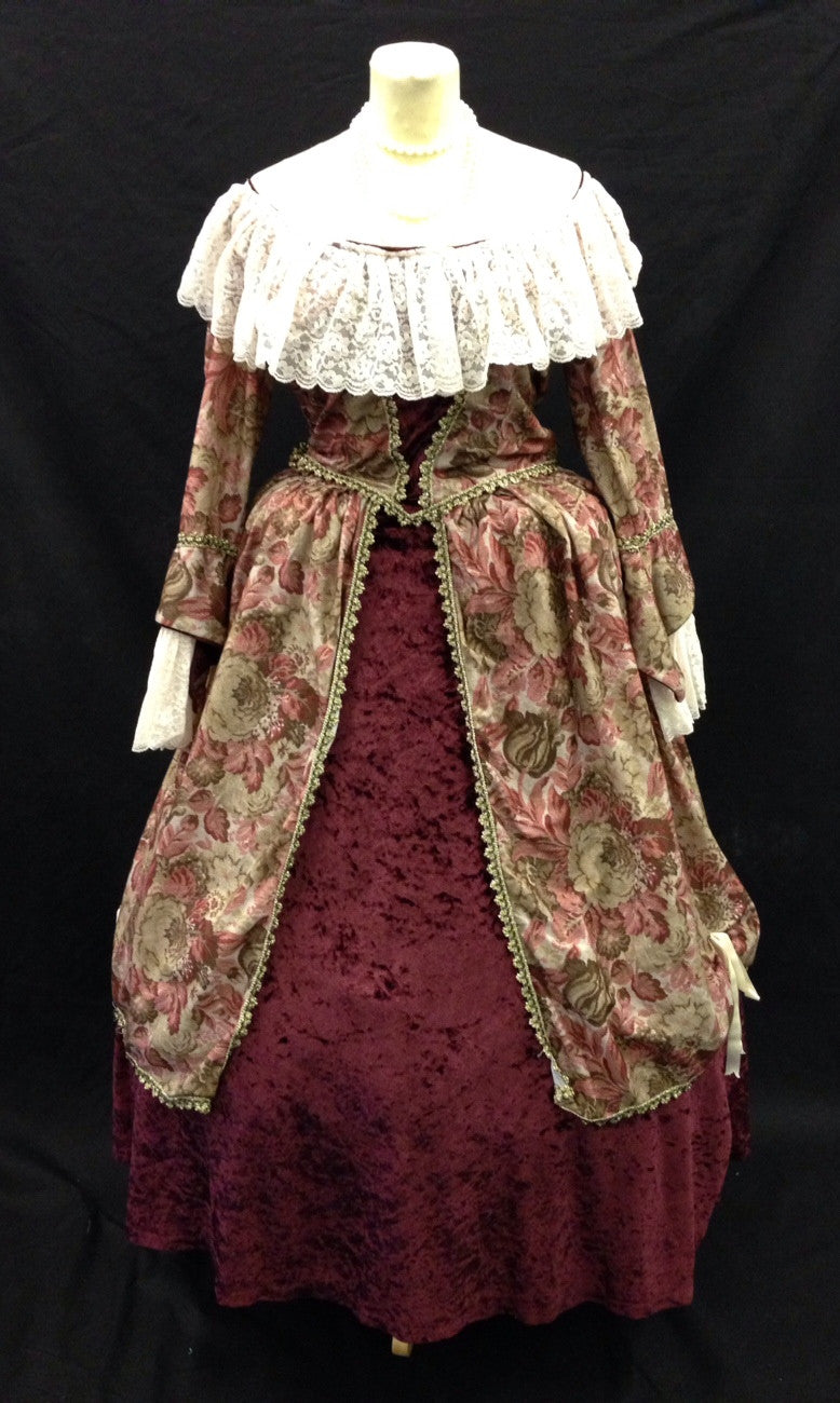 18TH CENTURY OFF THE SHOULDER LADIES DRESS