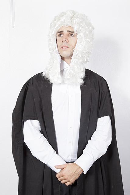 court judge robes and judges wig (HIRE ONLY)