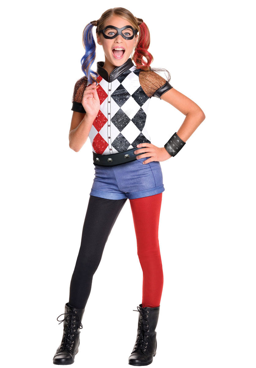 Harley Quinn Deluxe DC Girls Costume