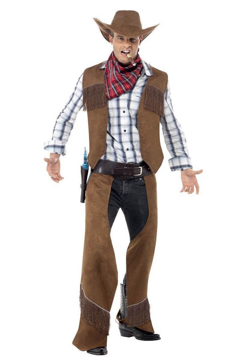 Fringe Cowboy Costume, Brown