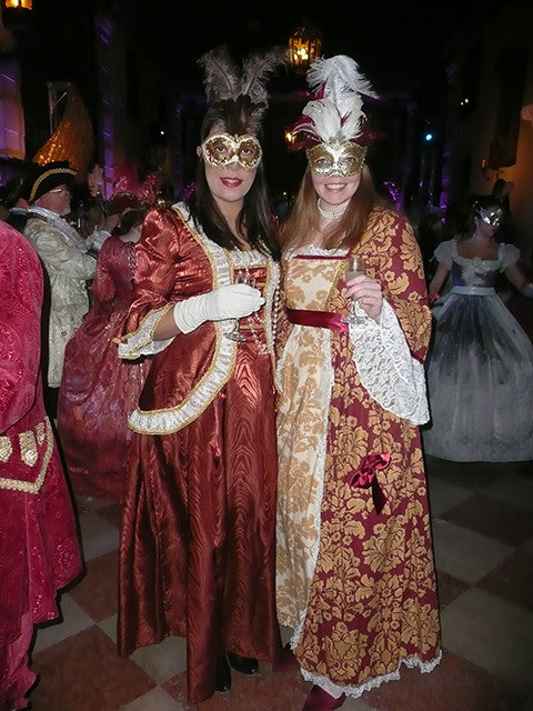 18th Century Dress in Burgundy & Gold (£70.00 HIRE ONLY)