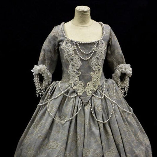 18th Century Dress in Pale Grey (£70.00 HIRE ONLY)