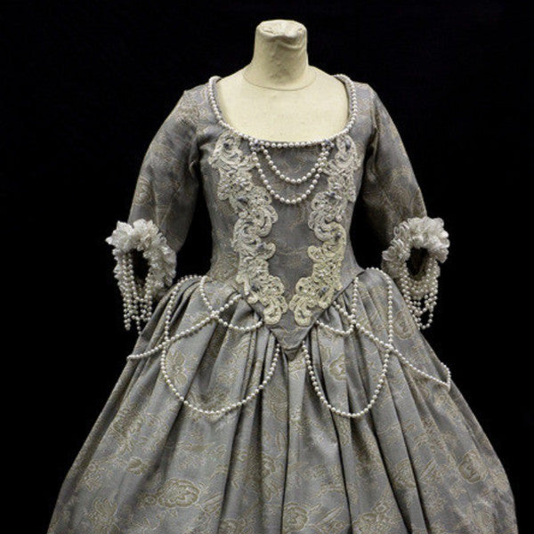 18th Century Dress in Pale Grey(£70.00 HIRE ONLY)