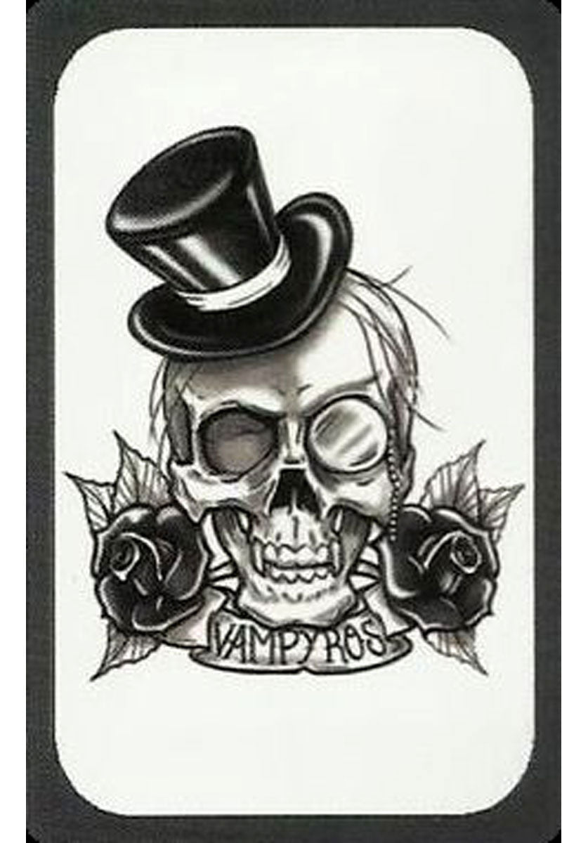 Goth Vampyros Temporary Tattoo