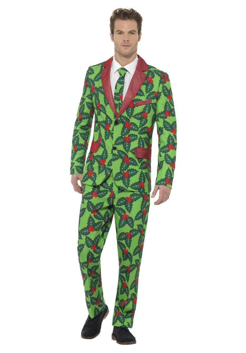 Holly Berry Suit, Red & Green