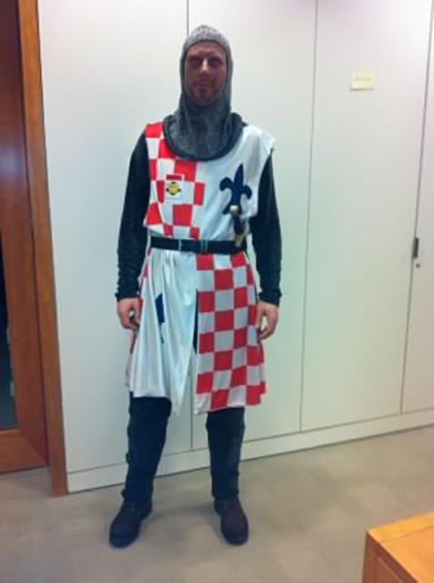 medieval  knight costume (£55 HIRE ONLY)