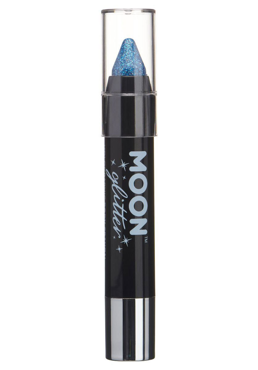 Moon Glitter Holographic  Body Crayons, Blue