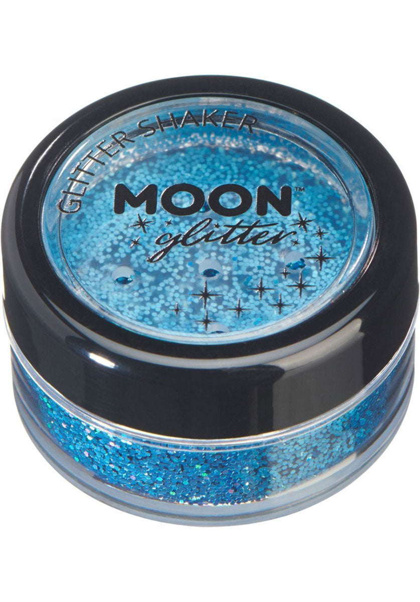 Moon Glitter Holographic Glitter Shakers, Blue