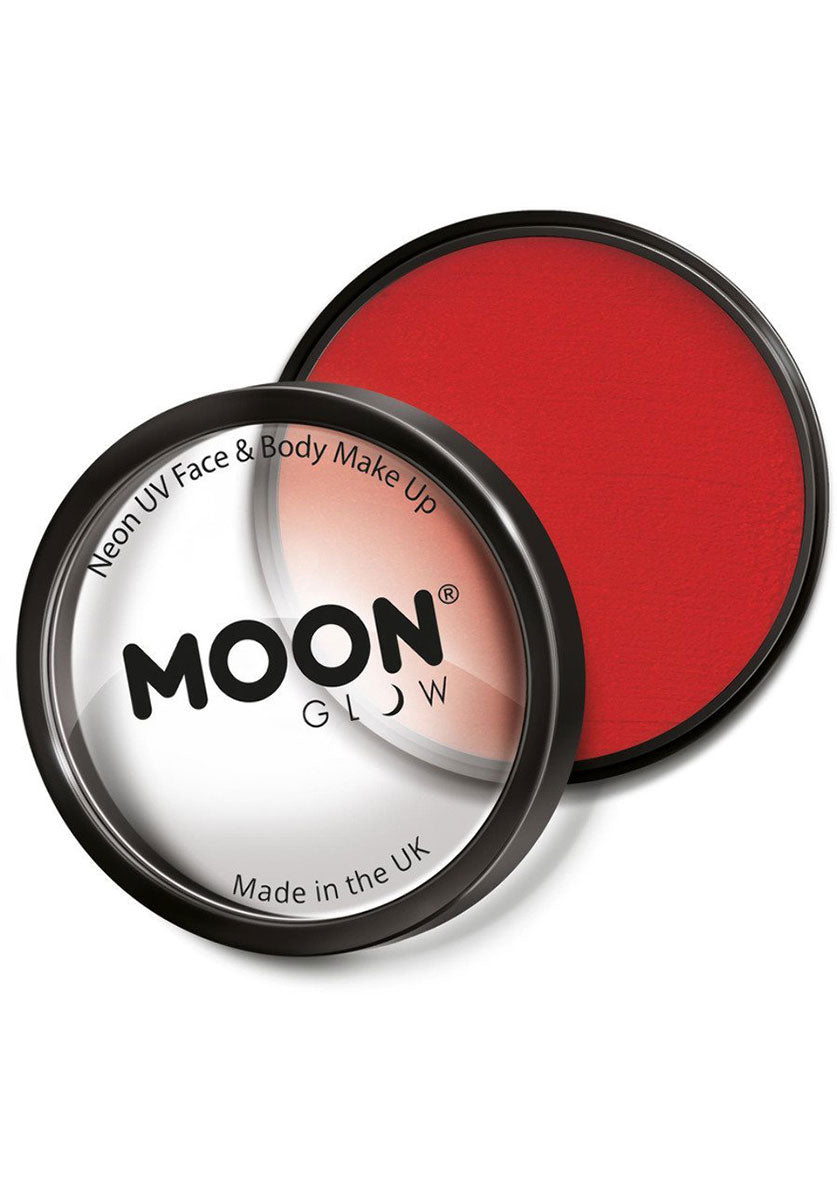Moon Glow Pro Intense Neon UV Cake Pot, Red