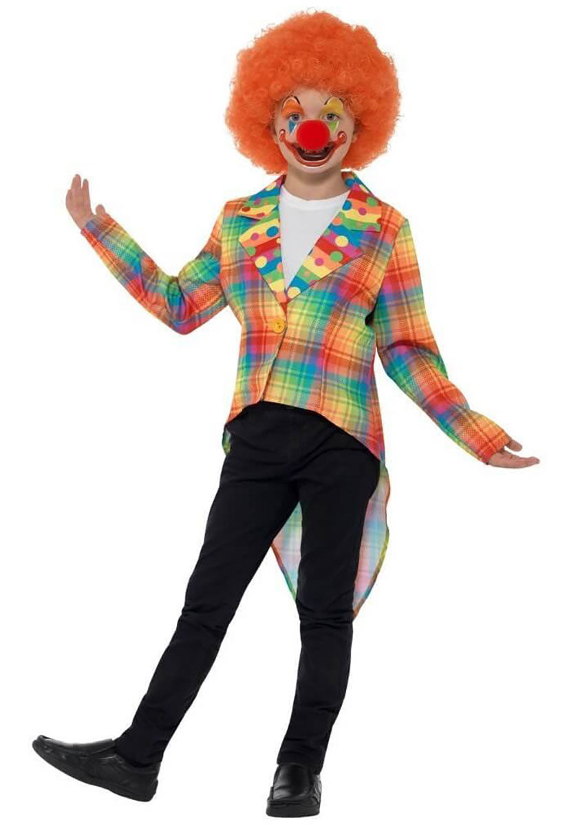 Neon Tartan Clown Tailcoat, Multi-Coloured