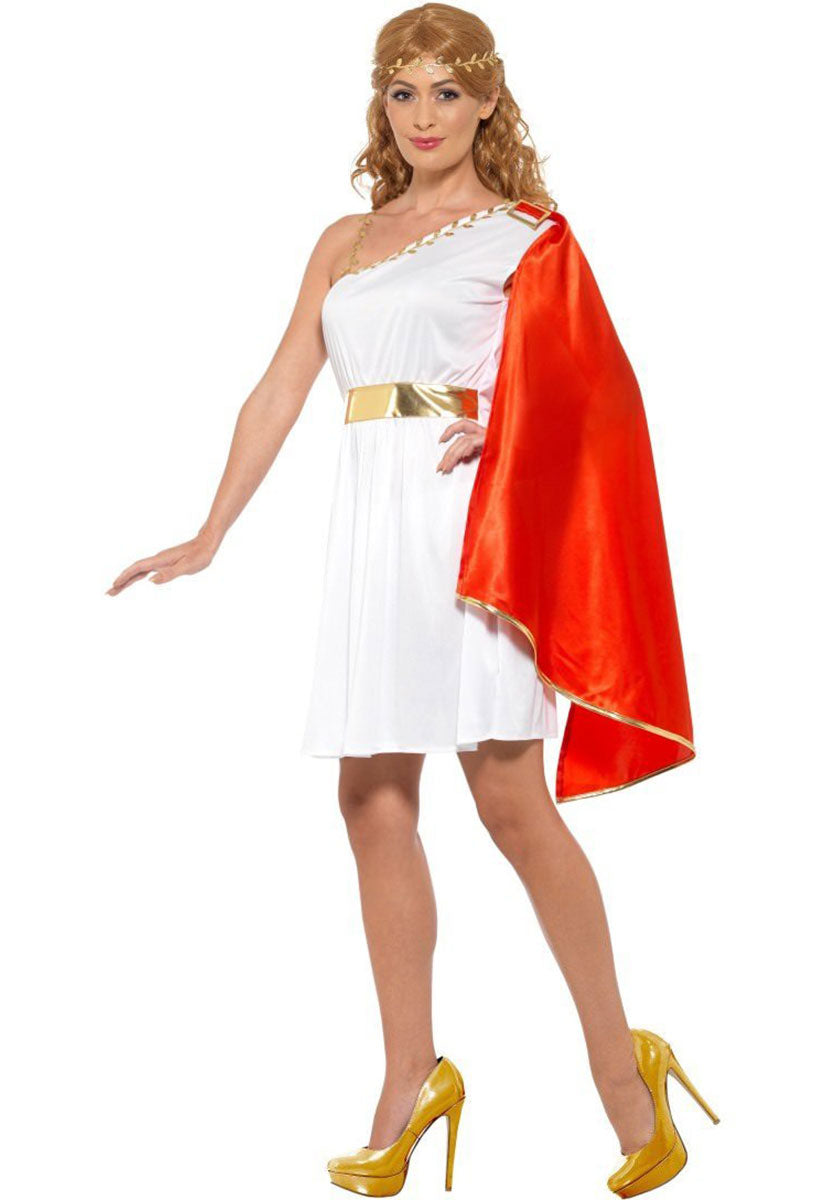 Roman Lady Costume, White & Red
