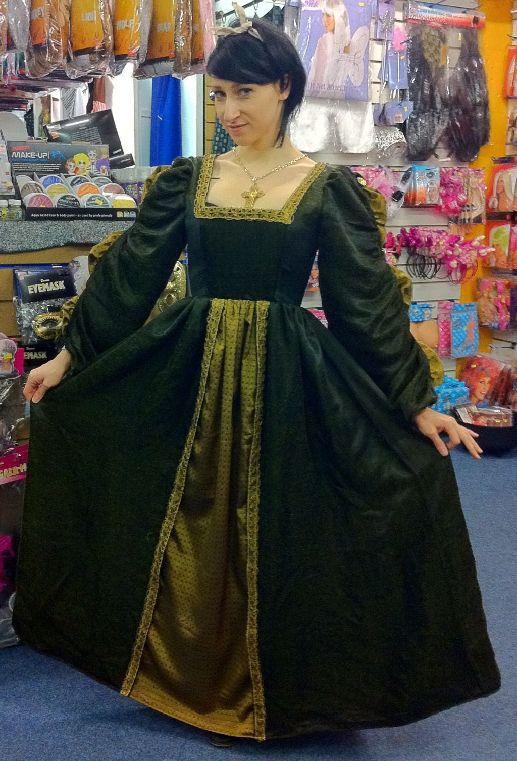Tudor Lady (Sage Green) (£70.00 HIRE ONLY)