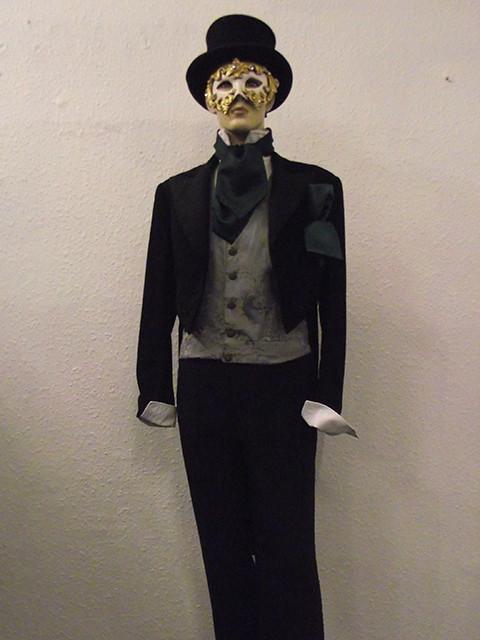 victorian mans evening suit and venetian mask (HIRE ONLY)