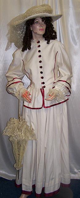 victorian period ladies dress and hat (HIRE ONLY)