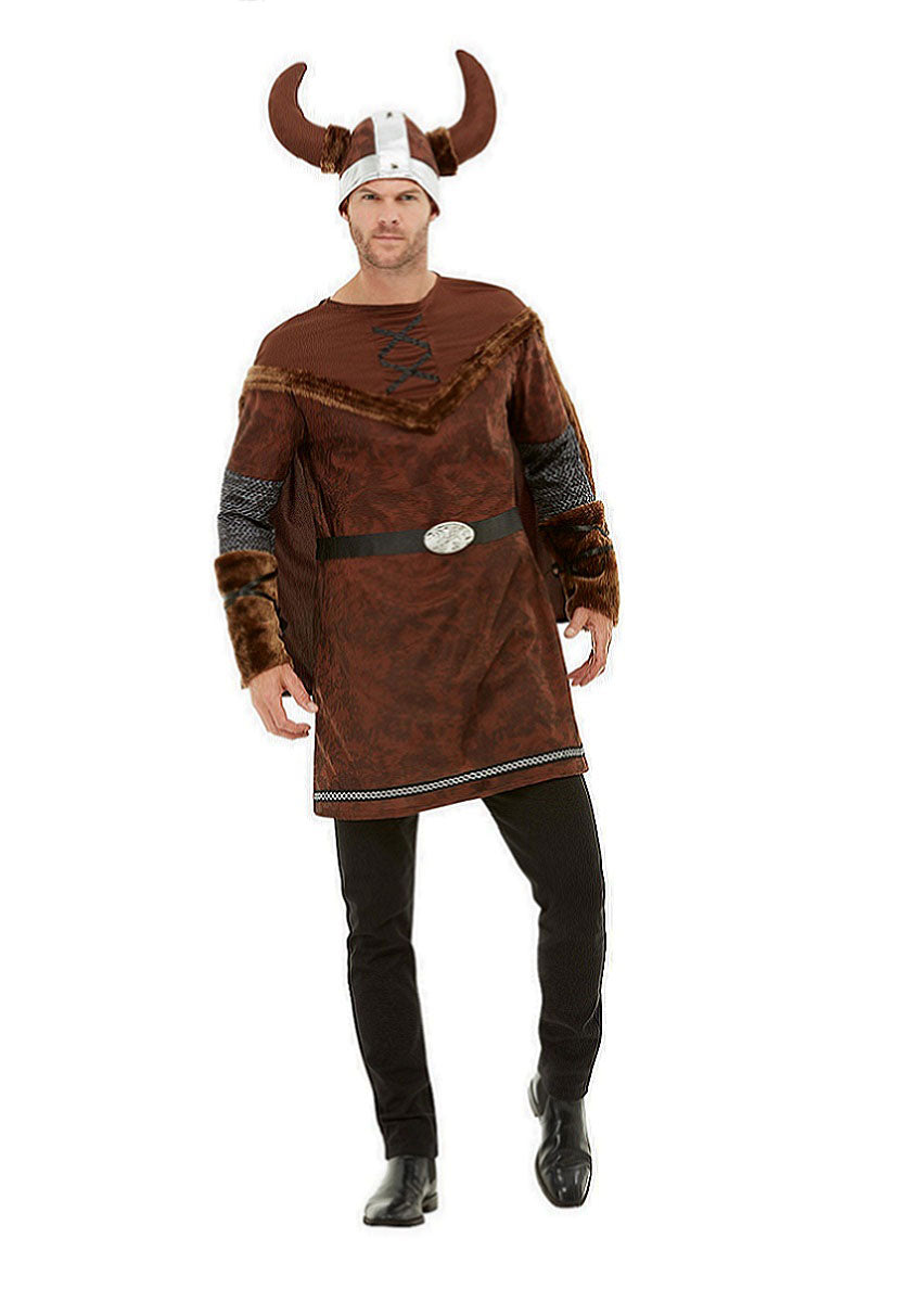Deluxe Viking Barbarian Costume, Brown
